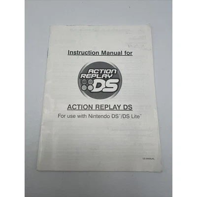 Action Replay Nintendo DS / Lite ¡Solo manual de instrucciones! ¡Solo folleto!! Foto 1 de 4