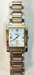 ESQUIRE ESQ SWISS MODEL E5079 MEN’S QUARTZ WRISTWATCH-NEW BATTERY ~WORKING WELL! - Picture 1 of 14