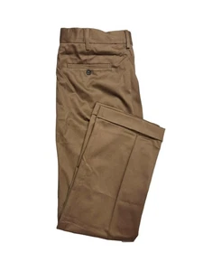 Lands' End Herren Komfort Taille Plissee vorne bügelfrei Twill Hose 33x29 Neu ohne Etikett - Bild 1 von 1
