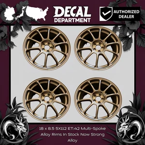 4PCS 18 x 8.5 5x112 ET:42 CB:73.1 Matte Bronze Wheels Rims New Fits Toyota - Bild 1 von 1