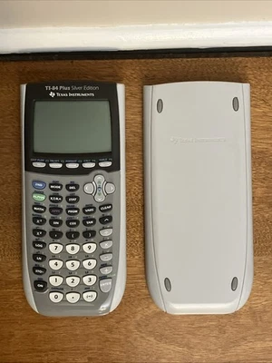 Texas Instruments TI-84 PLUS Silver Edition Graphing Calculator Tested w/ Cover - Image 1 of 4