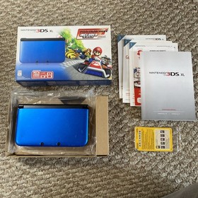 Nintendo 3DS XL Handheld System - Blue/Black USA In Box CiB With Charger