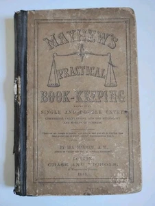 Mayhew's Practical Book-Keeping Antique Book 1865 - Imagen 1 de 8