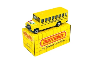Matchbox Superfast MB47 Chef Boyardee School Bus w/Yellow Grid Box - Picture 1 of 12