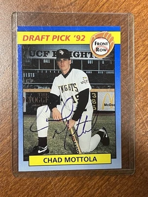 1992 Front Row Draft Picks - Chad Mottola #82 Autographs No Serial Numbering... - Image 1 of 2
