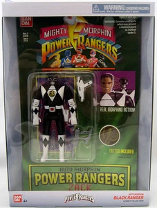 Power Rangers Mighty Auto Morphin Black Ranger 5 Inch Action Figure - Zach - Picture 1 of 4