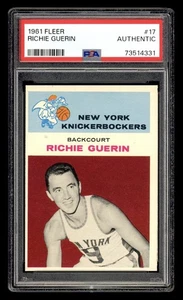 1961 Fleer Richie Guerin #17 Rookie PSA Authentic Sharp - Picture 1 of 2