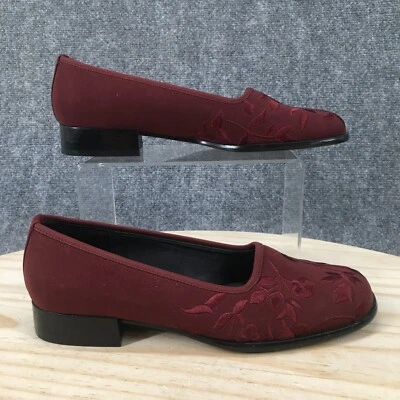 Liz Flex Liz Claiborne Zapatos Mujer 7.5 M Polly 2 Mocasines Borgoña Informal Floral Foto 1 de 4