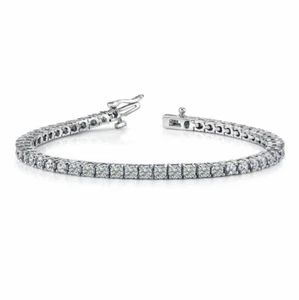 9.00 Ct TW Round Diamond Tennis Bracelet in 14 kt Prong Setting - Picture 1 of 2