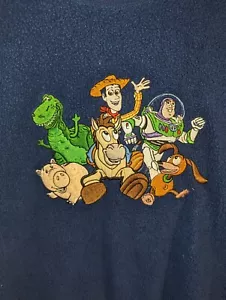 Suéter De Colección Polar Exclusivo de la Tienda Disney Toy Story Arte Bordado Niños L Azul Marino - Imagen 1 de 4