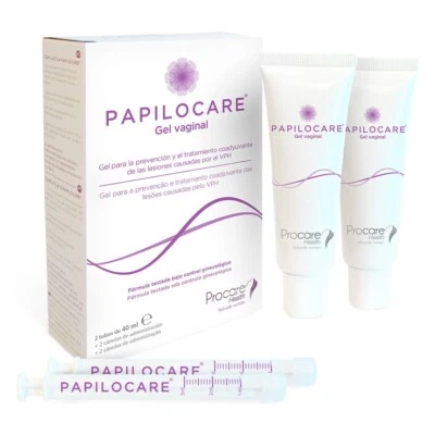 Papilocare Vaginal Gel HPV-Induced Lesions 2 Tubes x 40ml [ EXP: 04/2026 ] - Image 1 of 2