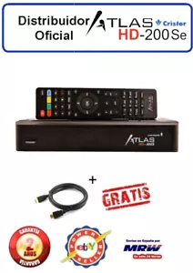 RECEPTOR SATELITE CRISTOR ATLAS HD200Se WIFI + CABLE HDMI 4K FACTURA + GARANTIA - Imagen 1 de 1