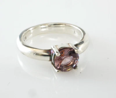 ESPRIT JEWELS Ring Gr 17  925 Sterlingsilber mit rosa Stein - Bild 1 von 2