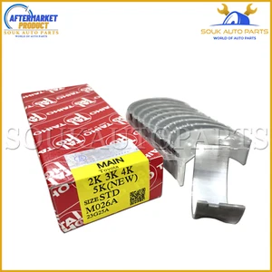 MAIN BEARING SET 2K 3K 4K 5K For Toyota TOWNACE CARINA STARLET 69-96 - Picture 1 of 3