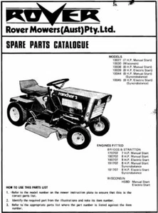 Rover Rancher 2, Parts Body Manuals Models 11044 20 page, 10027 19 page PRINTED - Picture 1 of 6