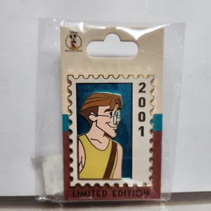 Disney DEC Employee Center Postage Stamp Pin LE 250 Milo Thatch Atlantis Hero - Picture 1 of 2