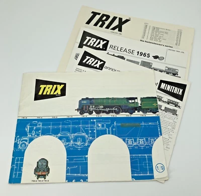 Catálogo de trenes modelo eléctrico Trix 1964 lista de precios y nuevos lanzamientos 1965 Foto 1 de 4