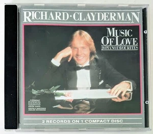 Richard Clayderman - Music Of Love (20 Piano Favorites) (1990) - CD Canadá en muy buena condición+ - Imagen 1 de 5