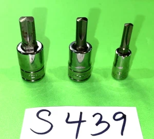 SNAP-ON TOOLS 3 PIECE MULTI DRIVE STANDARD CLUTCH BIT SOCKET DRIVERS - Picture 1 of 11