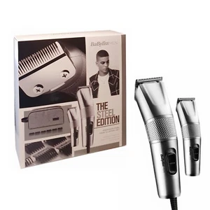 Juego de regalo cortapelos y recortadora profesional BaByliss Men The Steel Edition - Imagen 1 de 3