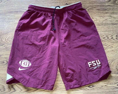 Nike Florida State Seminoles Football #43 Team Issued Shorts Size Medium Cover
