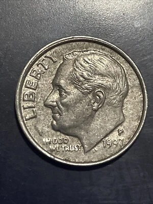1997 Dime With Split Plating On Both Sides And Struckthrough Grease - Image 1 of 4