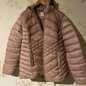 Pink TU Coat Size Large L Padded Warm Lightweight Ladies Women’s Puffer Jacket - Picture 1 of 9