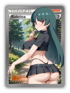 Tarjeta Coleccionable Sabrina - Sexy Adulto Anime Waifu Entrenador Personalizado | PARODIA - Imagen 1 de 4