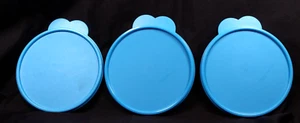 Tupperware  3 Lid 2541d-1 Butterfly Tab Blue 6" Replacement - Picture 1 of 13
