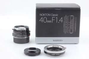 *COMO NUEVO caja/adaptador* Voightlander NOKTON clásico 40 mm F1.4 S.C VM LM-FX de JAPÓN - Imagen 1 de 9