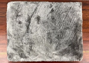 Hand Tufted Table Mats Indien Handmade Kitchen Placemats Small Silk Rugs Grey - Picture 1 of 6