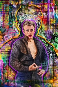 JAMES DEAN 20x30in Poster, James Dean Tribute Pop Art Free Shipping US - Picture 1 of 8