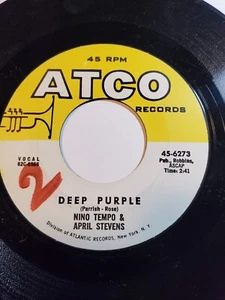 Nino Tempo & April Stevens – Deep Purple - 1963 - ATCO 45-6273 VG+ F41 - Picture 1 of 1