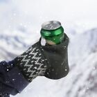 New Year Beer Mitten Gloves Insulating Beer Glove Knitted Drink Mitt Holder