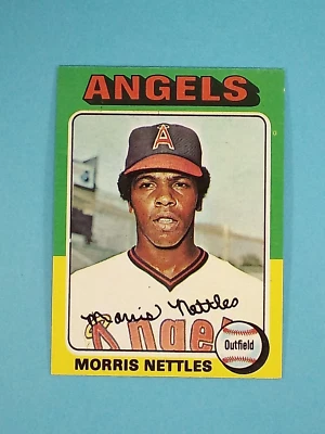 1975 Topps Mini Morris Nettles California Angels #632 VG bent card ⚾ - Image 1 of 4
