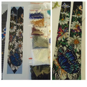 Kit for making a necklace gerdan. Beading Loom Pattern. #B5 - Picture 1 of 4