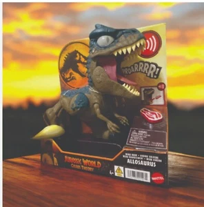 Mattel - Jurassic World: Chaos Theory -Mega Roar Allosaurus Dinosaur Toy w/Sound - Picture 1 of 14