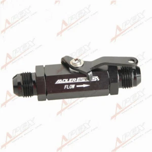 US SHIPPING -8AN AN8 8AN AN-8 Shut Off Valve Fitting Aluminum Black - Picture 1 of 5