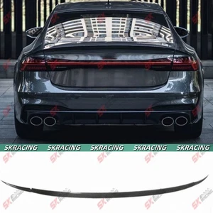 Alerón labial de fibra de carbono para maletero trasero 3 piezas para Audi A7 S7 Sportback 2020-2025 - Imagen 1 de 20
