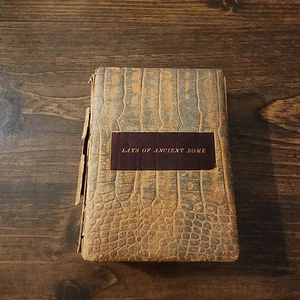 RARE! Leather-bound Lays of Ancient Rome by Lord Macaulay 1874 D. Lothrop & Co - Imagen 1 de 12