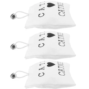  3 Pcs Cat Nip Sack Catnip Toys Pouch Non Refillable Teething Bag - Picture 1 of 12