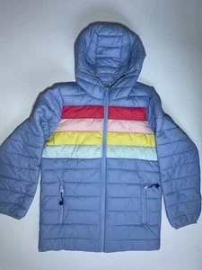 Chaqueta Joules Kinnaird Niños Acolchada Azul Arco Iris Color Bloque Edad 12 años - Imagen 1 de 13
