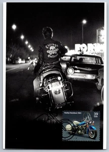 #4088 Motorcycles Harley-Davidson 1965 FDC Maxi Card - Picture 1 of 2