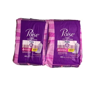 Poise Fresh Protection Pads #5 Maximum 2 Packs 48 Ea 96 in Total Pads - Picture 1 of 2
