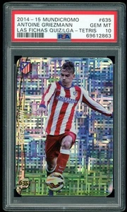 Antoine Griezmann 2014-15 Mundicromo Fichas Liga Quiz #635 Tetris POP 1 PSA 10 - Picture 1 of 2