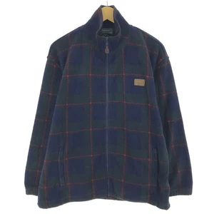 Used Ralph Lauren Check Pattern Fleece Jacket Women's Size M - Picture 1 of 4