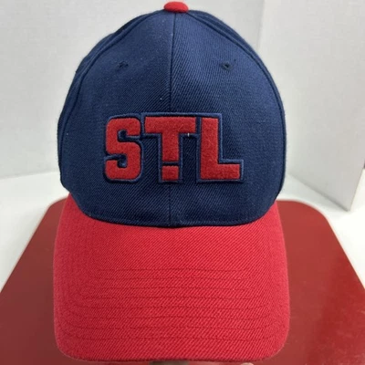 STL St Louis Cardinals Hat Cap Fitted 7 3/4 Blue Red MLB Baseball Outdoors Mens - Image 1 of 4
