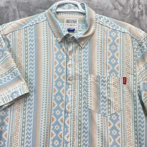Rsvlts shirt Men's size XL tribal aztec southwestern cowboy print AOP graphic - Picture 1 of 14