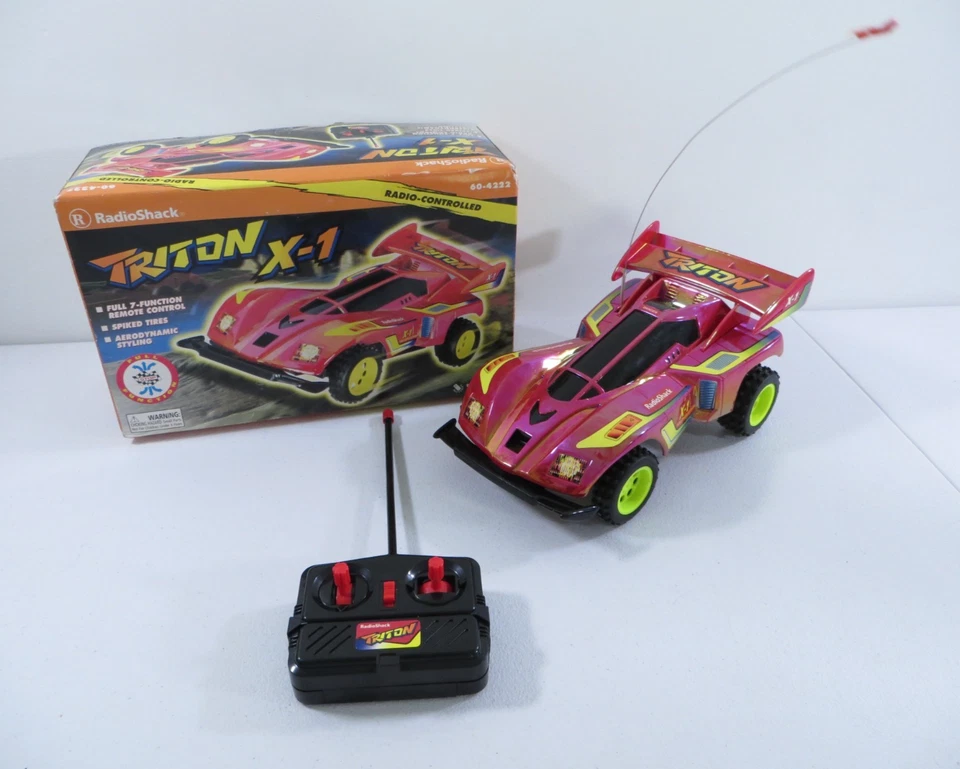 Vintage Radio Shack Triton X-1 Remote Controlled RC Car W/ Box TESTED WORKING - Image 1 of 4