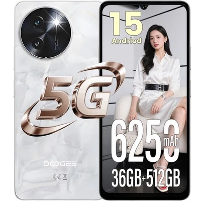 DOOGEE Note 59 Pro+ 5G Smartphone 36GB+512GB 6.75'' 6250mAh Andriod 15 Handy GPS
